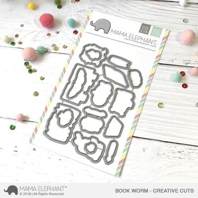 Mama Elephant Creative Cuts - Book Worm